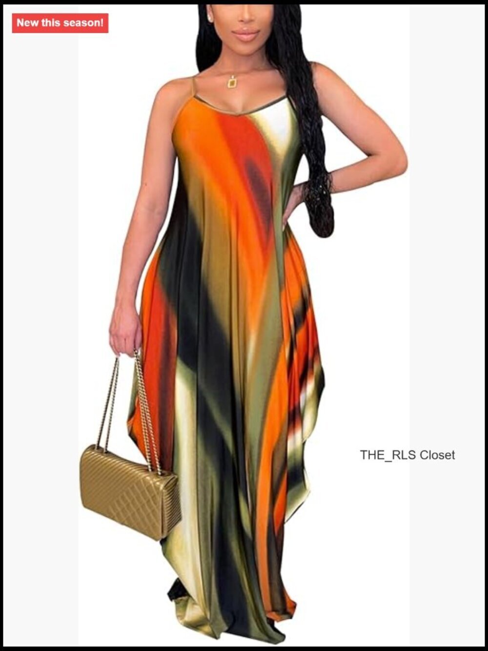 Summer Maxi Dress Plus Size Sleeveless Loose Long with Pockets